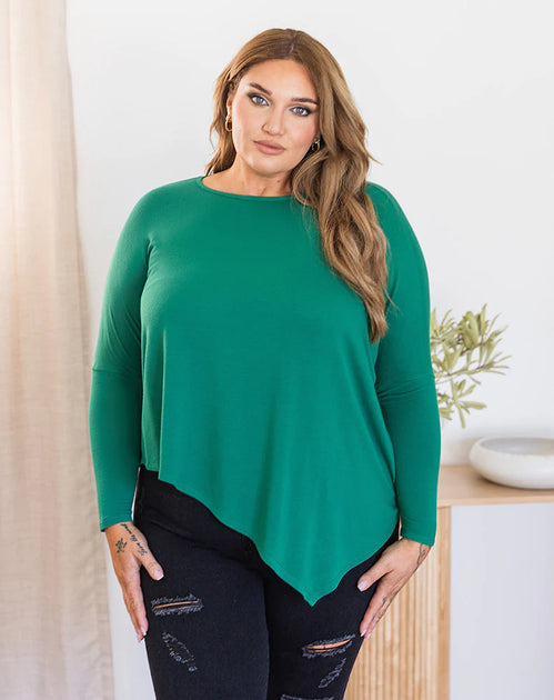 Sweet & Sassy Green Abstract Top