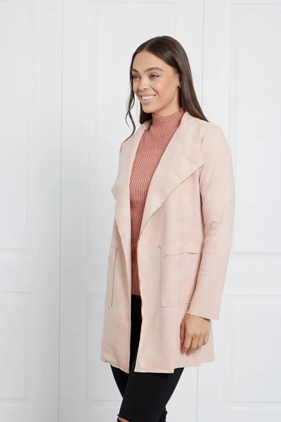 Blush pink coat zara best sale